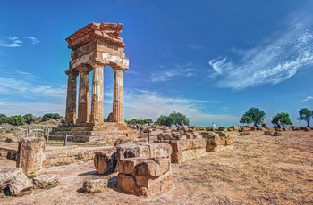 Agrigento - tempelruiner på Sicilien