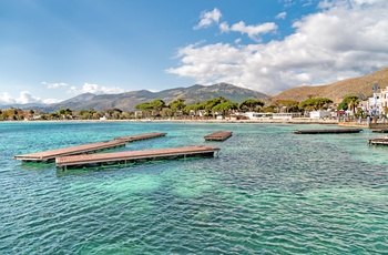 Mondello stranden tæt på Palermo