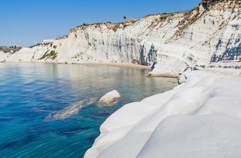 Scala dei Turchi - vild klippekyst og strand på Sicilien