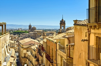 Caltagirone på Sicilien 