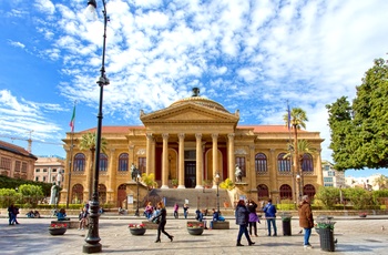 Teeatro Massimo i Palermo på Sicilien 