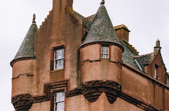 Skotland, Aberdeenshire - Fyvie Castles flotte hustop