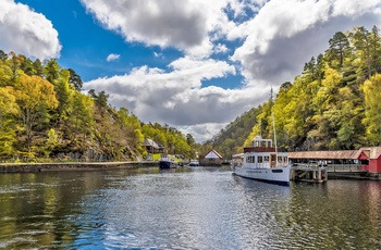 Skotland, Loch Katrine - tage en tur på søen i Sir Walter Scott en af de historiske turbåde.jpg