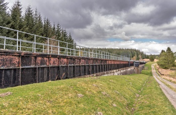 Skotland, Loch Katrine, Gartmore - The Corrie Aqueduct der fører ferskvand fra Loch Katrine til Glasgow ved siden af vandrestien Rob Roy Way