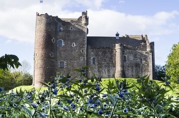 Skotland, Stirlinghamshire, Doune - majestætisk ligger Doune Castle