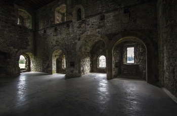 Skotland, Stirlinghamshire, Doune Castle - slottets indre