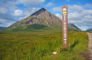 Skilt til vandreruten West Highland Way, Skotland