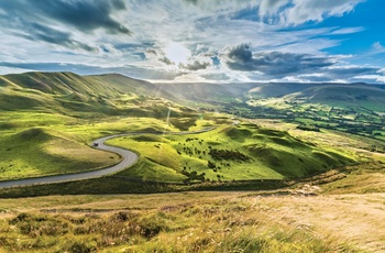 Smuk vej gennem Peak District