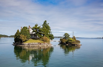 Smukke huse på Lake Ontario i Thousand Island National Park - Canada