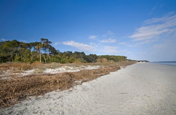 Sandstranden på Hunting Island State Park, South Carolina