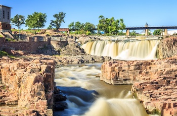 Falls Park i Sioux Falls South Dakota