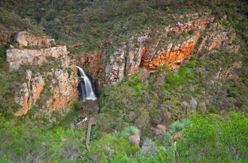 Vandfald i Morialta Conservation Park i Adelaide Hills, South Australia