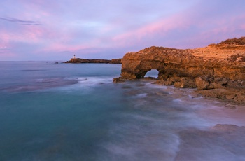 Kyststrækningen ved Robe om aftenen i South Australia