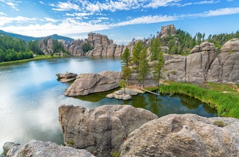 Sylvan Lake i Custer State Park, South Dakota i USA