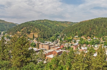 Panoramaudsigt mod Deadwood i Black Hills - South Dakota i USA
