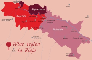 Spanien - La Roija vinområdet