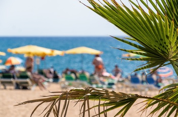 Feriebyen Calellas sandstrand, Catalonien i Spanien