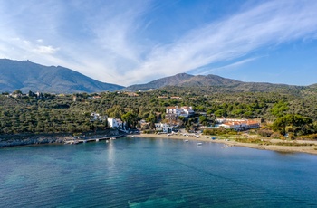 Salvador Dalis hus og stranden i Port Lligat, Spanien