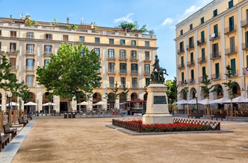 Spanien, Catalonien, Girona - Uafhængigheds pladsen