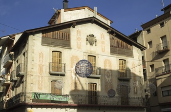 Spanien, Catalonien, La Seu d'Urgell - historiske bygninger i byen