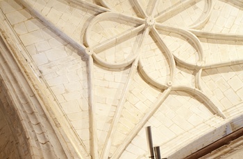 Spanien, Fromista - loftsudsmykning i UNESCO verdenskulturarven Iglesia de San Martín