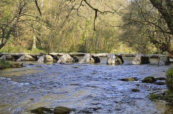 Tarr Step over River Barle i Exmoor National Park - England