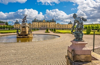 Drottningholm Slot tæt på Stockholm, Sverige