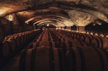 Stor vinkælder i Beaune Bourgogne