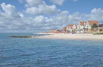 Strand i byen Laboe i Slesvig-Holsten - Tyskland