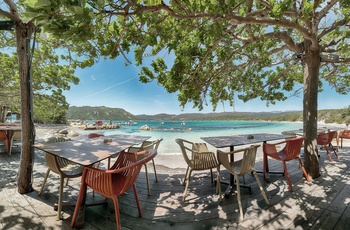 Stranden Santa Giulia på Korsika, Frankrig