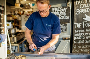 Street food på havnen i Whistable