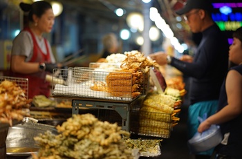 Streetfood i Sokcho i Sydkorea