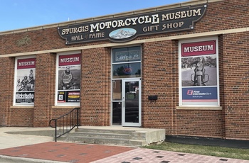 Indgang til Sturgis Motorcycle Museum & Hall of Fame i South Dakota - USA