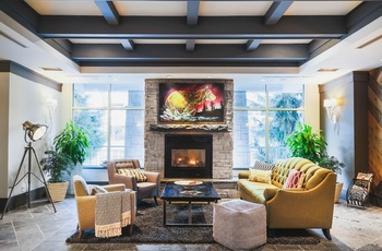 Summit Lodge Boutique Hotel, Whistler i det vestlige Canada - Lobbyen