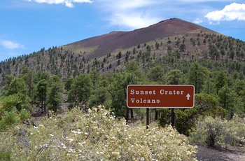 På vej mod Sunset Crater Volcano National Monument - Arizona