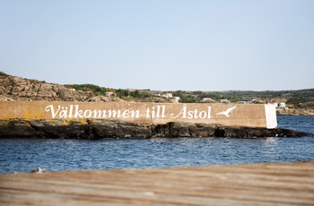 Havnen på øen Åstol i Sydsverige