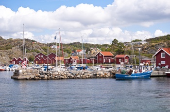 Havnen på øen Åstol i Sydsverige