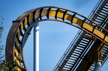 Rutsjebane i Liseberg forlystelsespark i Göteborg, Sverige