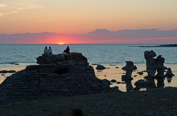 Rauker på Fårö, Gotland i Sydsverige