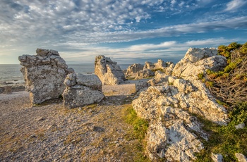 Rauker på Fårö, Gotland i Sydsverige