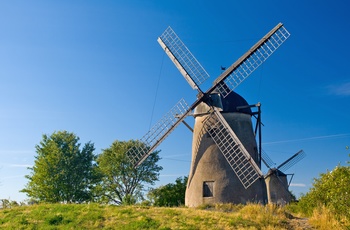 Gammel mølle ved Visby på Gotland i Sydsverige