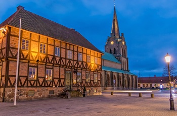 St. Nikolai kirken i centrum af Halmstad, Sverige