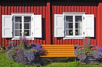 Idyl i Kirkestad Gammelstad ved Luleå i det nordlige Sverige