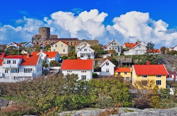 Marstrand med Carlstens fæstningen i baggrunden, Sverige