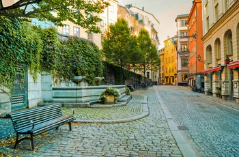 Gamla Stan midt i Stockholm, Sverige