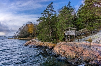 Velkommen til øen Grinda i Stockholms Skærgård, Sverige