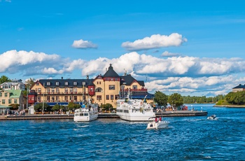 Øen Vaxholm i Stockholms Skærgård, Sverige