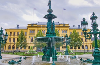 En af mange smkke bygninger i Sundsvall, Sverige