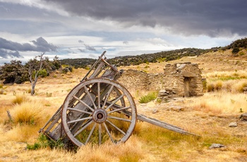 Minder fra guldgravertiden i vinområdet Central Otago på Sydøen - New Zealand