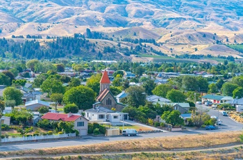 Byen Cromwell i vinområdet Central Otago på Sydøen - New Zealand